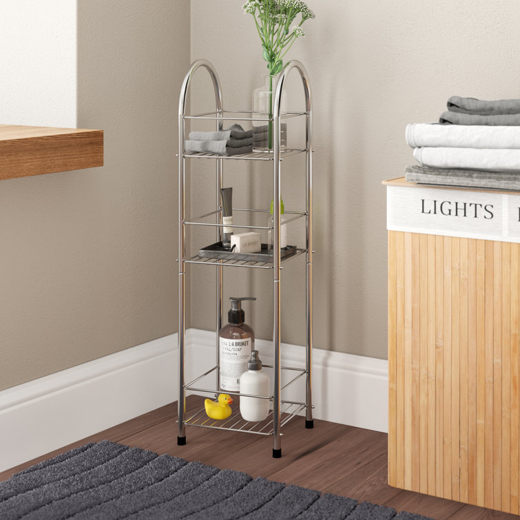 Symple Stuff 24Cm W x 81Cm H x 22Cm D FreeStanding Bathroom Shelves